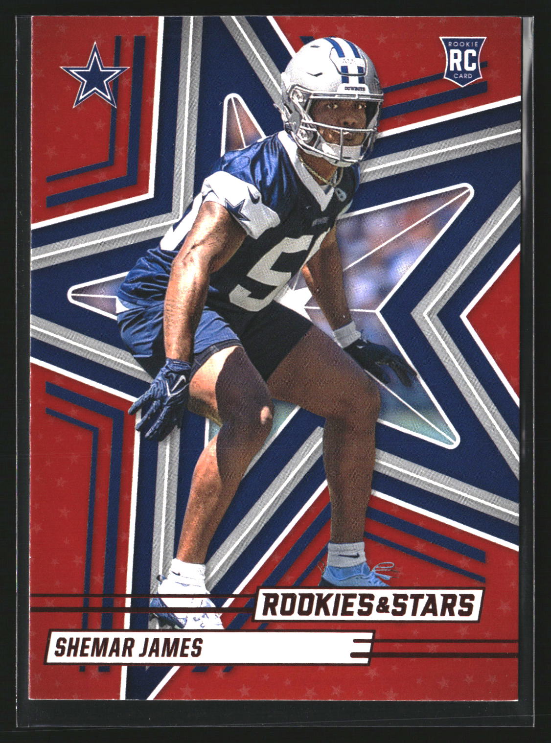 Shemar James 2025 Panini Rookies & Stars 178 Red RC RC Dallas Cowboys