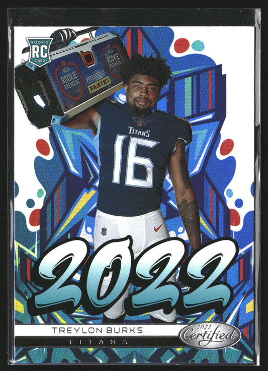 Treylon Burks 2022 Panini Certified 2022-11 2022 Tennessee Titans