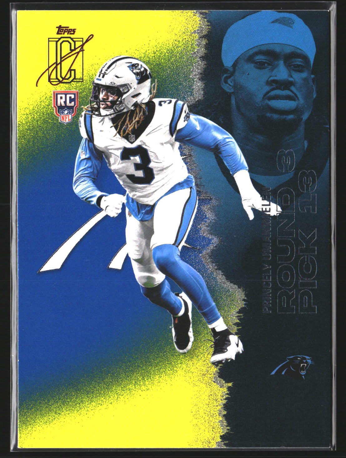 Princely Umanmielen 2025 Topps Signature Class 175 Blue & Yellow RC Panthers