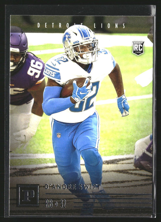 D'Andre Swift 2020 Panini Chronicles PA-10 Panini Green Detroit Lions