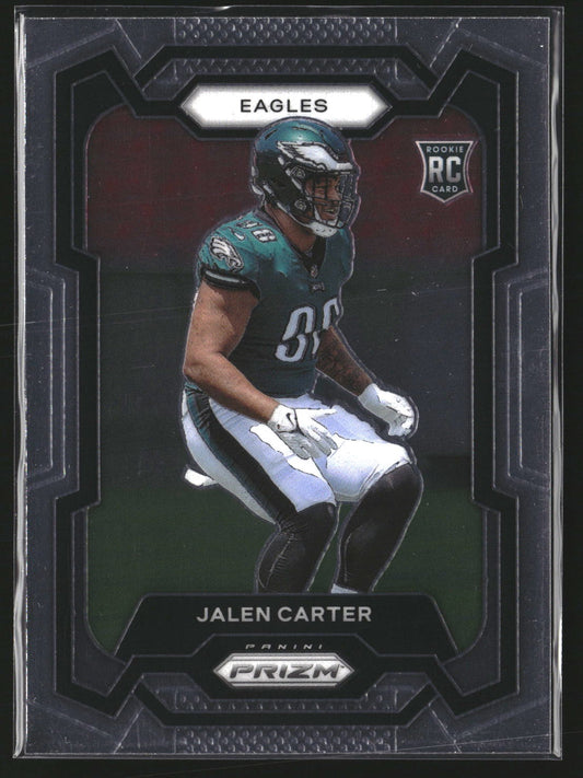 Jalen Carter 2023 Panini Prizm 381 RC RC Philadelphia Eagles