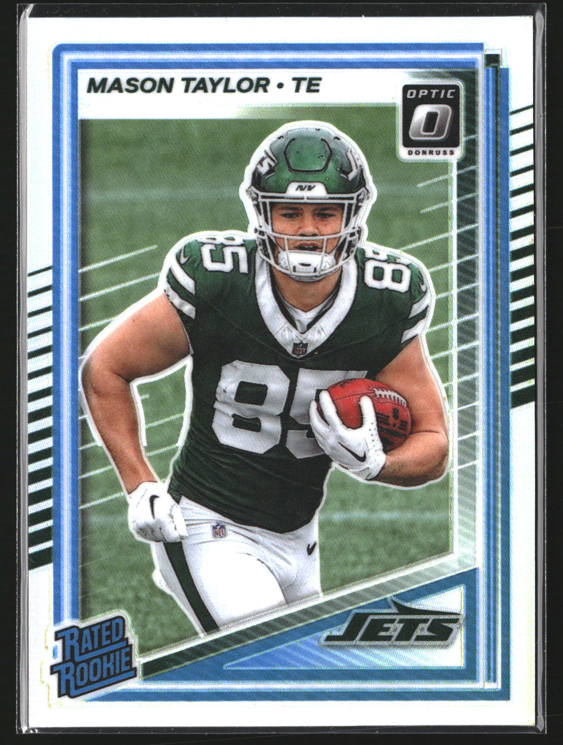 Mason Taylor 2025 Donruss Optic 274 Holo RC RC New York Jets