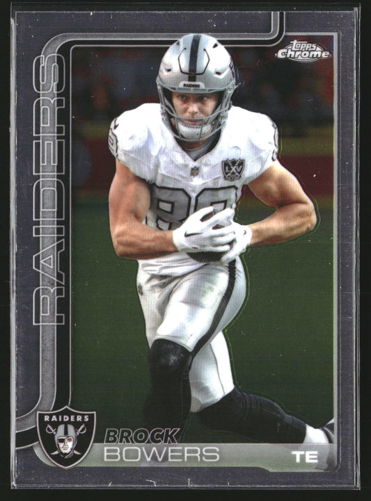 Brock Bowers 2025 Topps Chrome 178 Las Vegas Raiders
