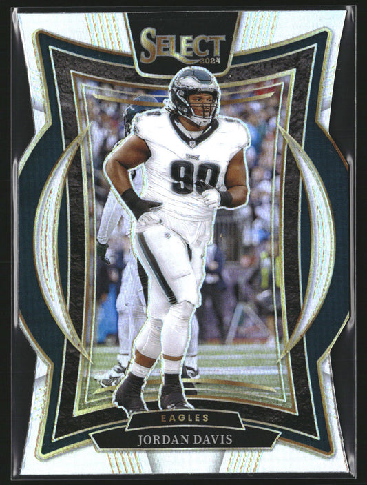 Jordan Davis 2024 Panini Select 72 Silver Prizm Die Cut Philadelphia Eagles