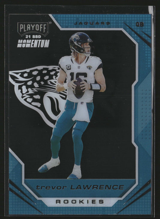 Trevor Lawrence 2021 Panini Chronicles PMR-1 Playoff Momentum RC Jaguars