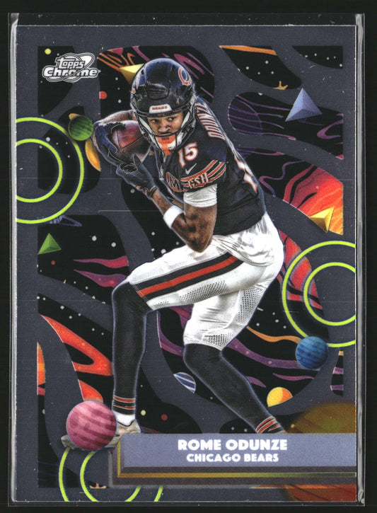 Rome Odunze 2025 Topps Chrome Cosmic 18 Chicago Bears
