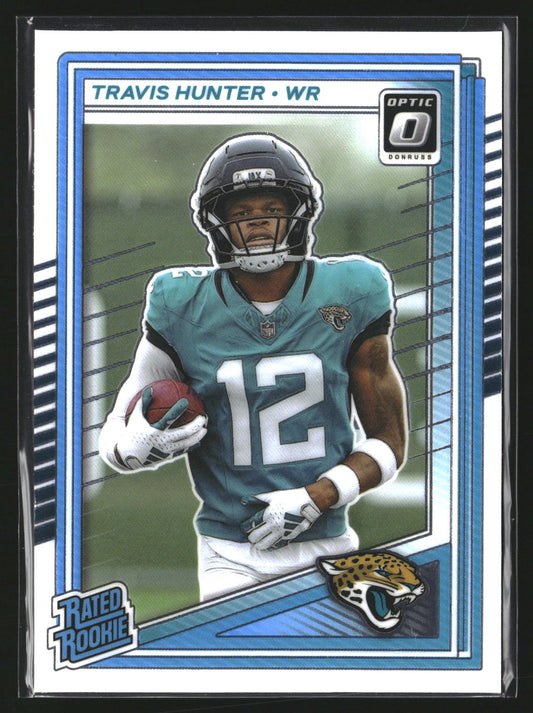 Travis Hunter 2025 Donruss Optic 201 Holo RC RC Jacksonville Jaguars