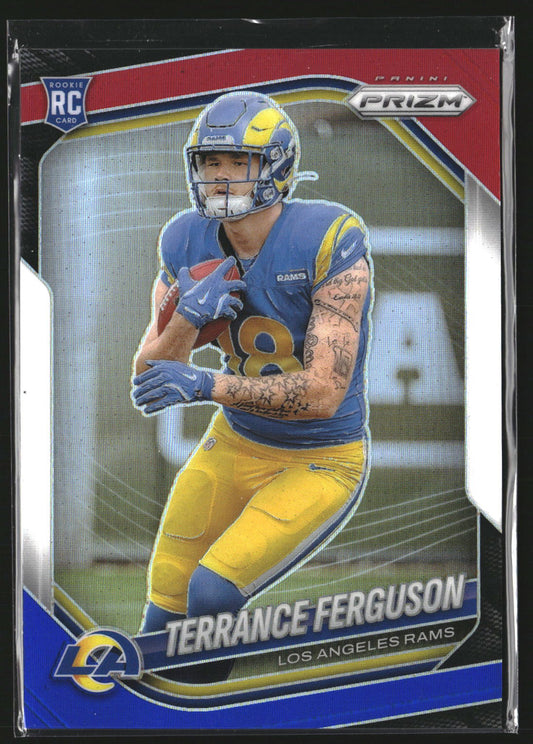 Terrance Ferguson 2025 Panini Prizm 379 Red White and Blue Los Angeles Rams