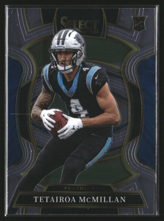 Tetairoa McMillan 2025 Panini Select 44 RC RC Carolina Panthers