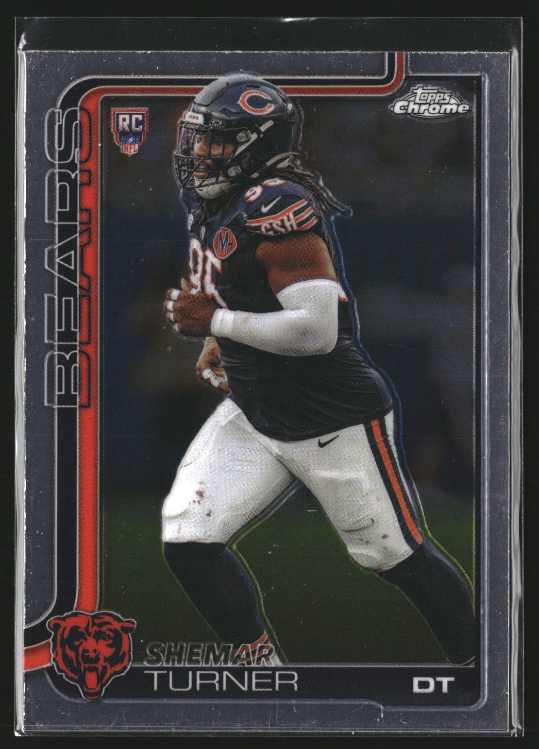 Shemar Turner 2025 Topps Chrome 303 RC RC Chicago Bears