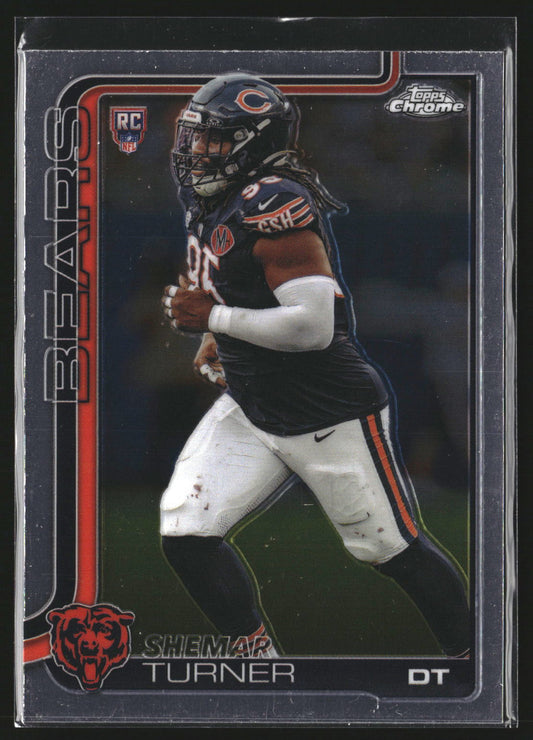 Shemar Turner 2025 Topps Chrome 303 RC RC Chicago Bears