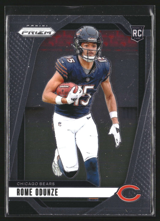 Rome Odunze 2024 Panini Prizm 385 RC RC Chicago Bears