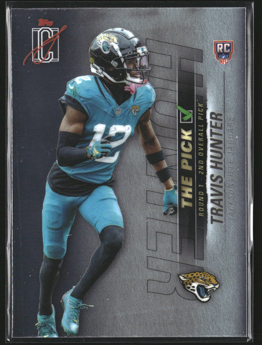 Travis Hunter 2025 Topps Signature Class TP-15 The Pick Jacksonville Jaguars