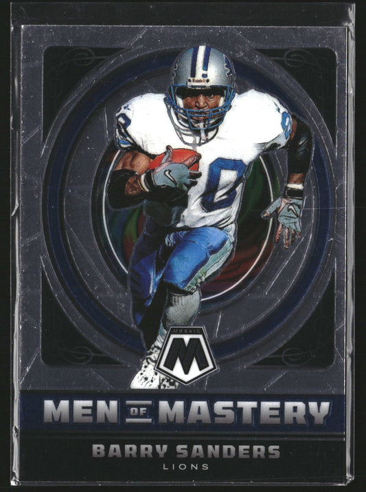 Barry Sanders 2022 Panini Mosaic MM-18 Men of Mastery Detroit Lions