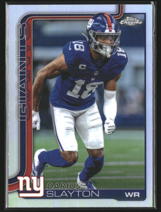 Darius Slayton 2025 Topps Chrome 226 Refractor New York Giants