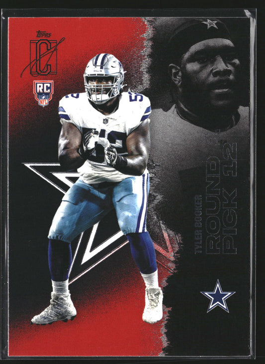 Tyler Booker 2025 Topps Signature Class 180 Red & Black RC RC Dallas Cowboys