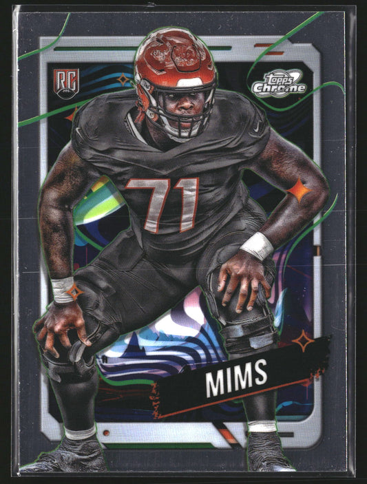 Amarius Mims 2024 Topps Chrome Cosmic 123 RC RC Cincinnati Bengals