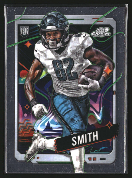 Ainias Smith 2024 Topps Chrome Cosmic 174 RC RC Philadelphia Eagles