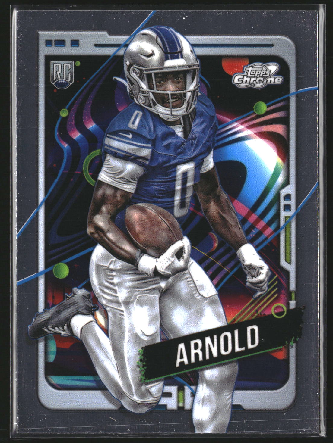 Terrion Arnold 2024 Topps Chrome Cosmic 131 RC RC Detroit Lions