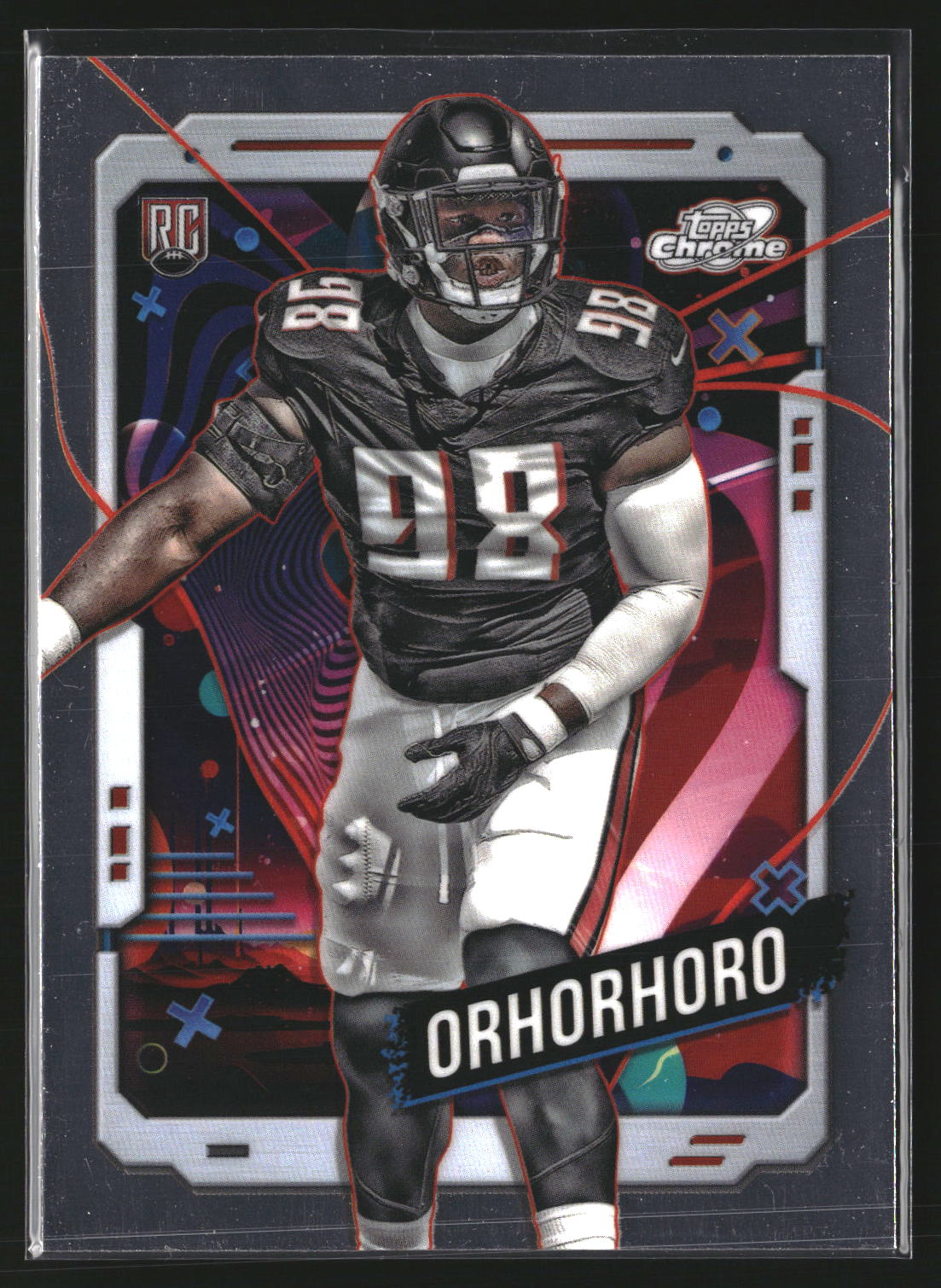 Ruke Orhorhoro 2024 Topps Chrome Cosmic 106 RC RC Atlanta Falcons