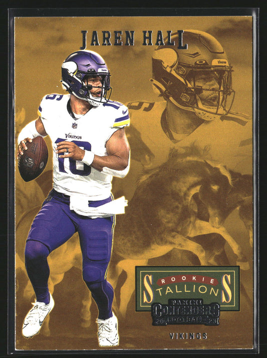 Jaren Hall 2023 Panini Contenders 5 Rookie Stallions Bronze Minnesota Vikings