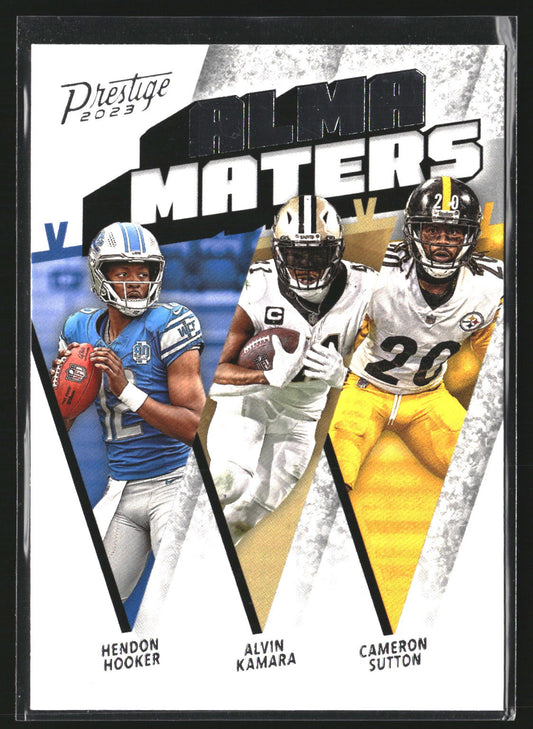 Alvin Kamara /Sutton /Hooker 2023 Panini Prestige AM-23 Alma Maters