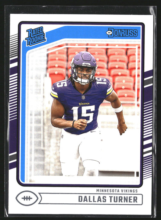 Dallas Turner 2024 Donruss 331 RC RC Minnesota Vikings