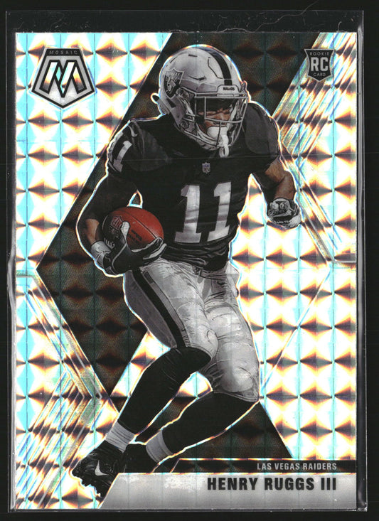 Henry Ruggs III 2020 Panini Mosaic 205 Prizm RC RC Las Vegas Raiders