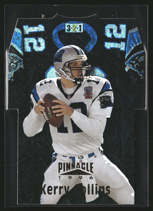 Kerry Collins 1996 Pinnacle Premium 6 3-2-1 Holofoil (Die Cut Jerseys) Panthers