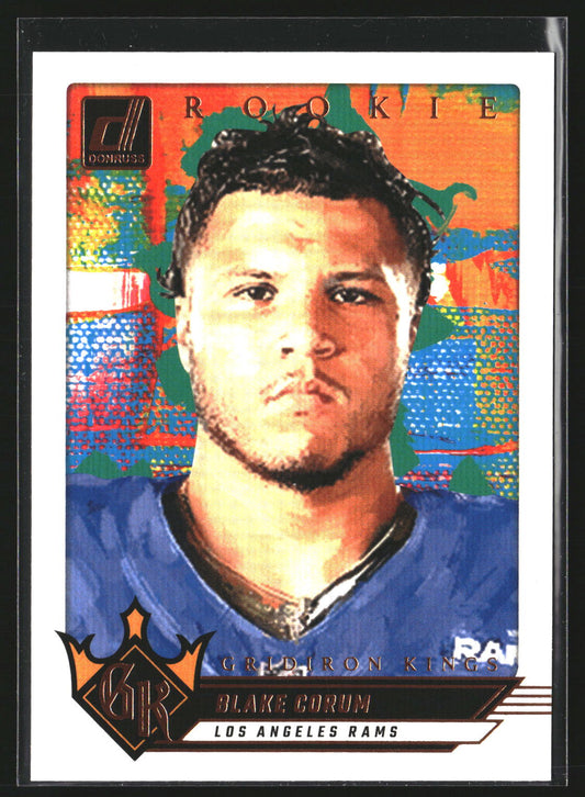 Blake Corum 2024 Donruss 17 Rookie Gridiron Kings Los Angeles Rams