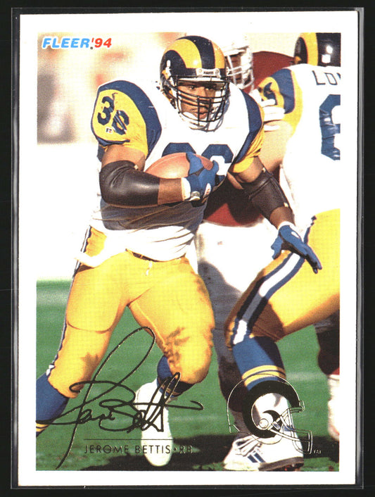 Jerome Bettis 1994 Fleer 252 Los Angeles Rams