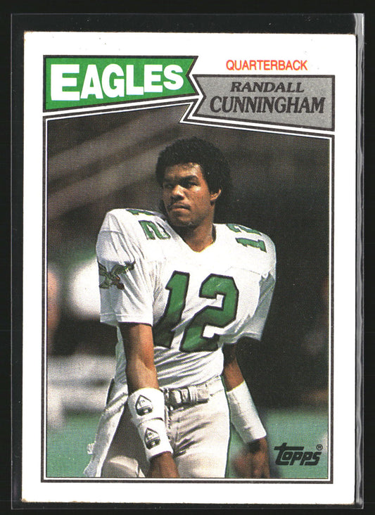 Randall Cunningham 1987 Topps 296 RC RC Philadelphia Eagles Bent Corner