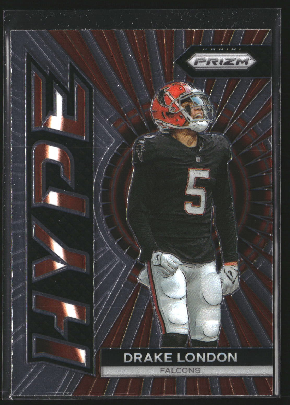 Drake London 2023 Panini Prizm H-10 Hype Atlanta Falcons