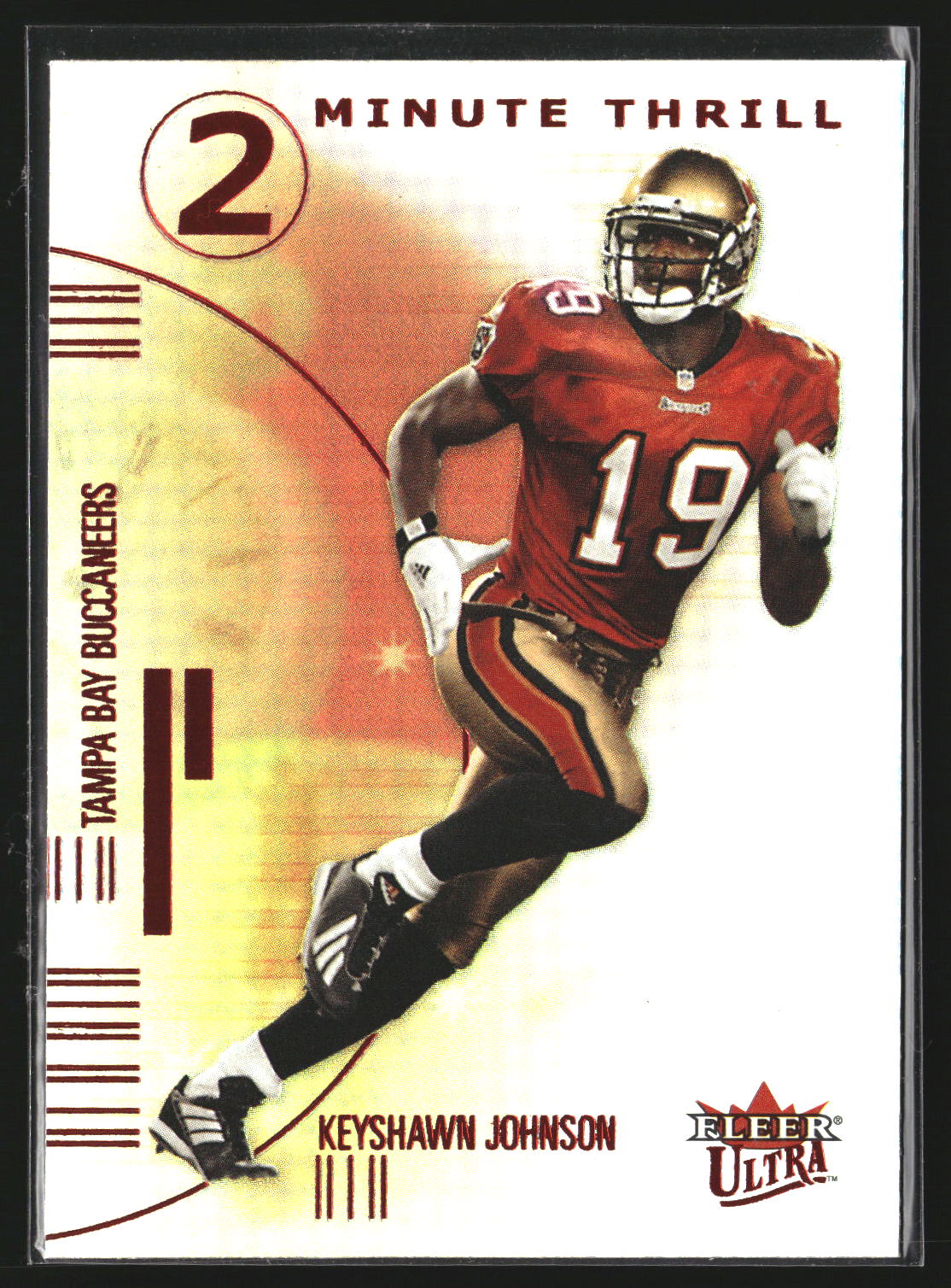 Keyshawn Johnson 2001 Ultra 3 TT Two Minute Thrill Tampa Bay Buccaneers