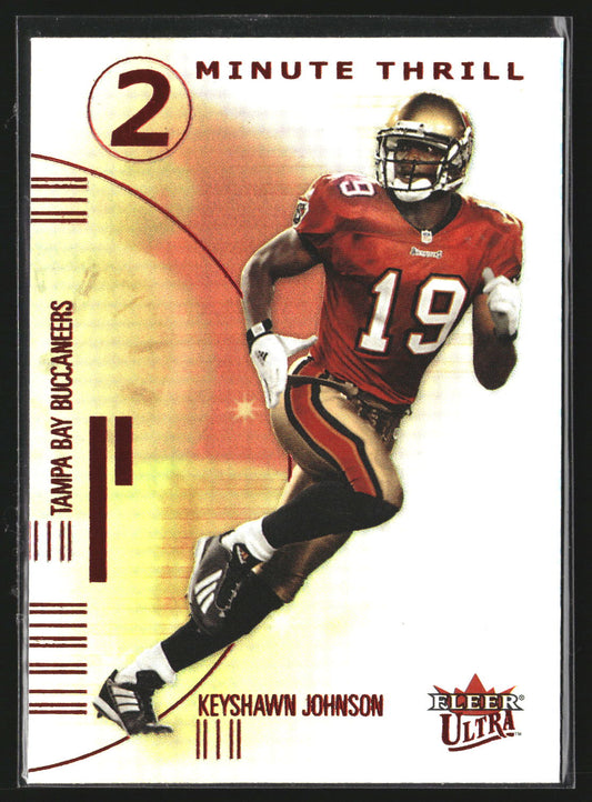Keyshawn Johnson 2001 Ultra 3 TT Two Minute Thrill Tampa Bay Buccaneers