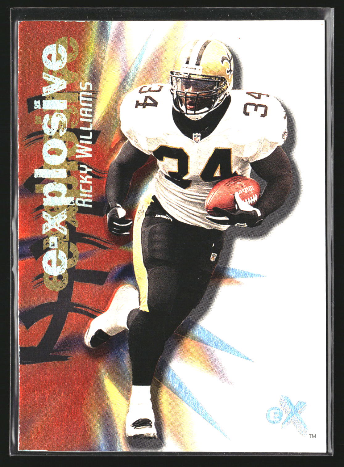 Ricky Williams 2000 Fleer E-X 3 XP X - E-Xplosive New Orleans Saints