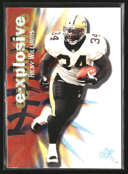 Ricky Williams 2000 Fleer E-X 3 XP X - E-Xplosive New Orleans Saints