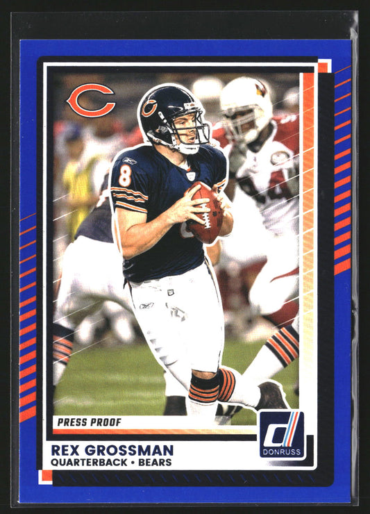 Rex Grossman 2025 Donruss 86 Press Proofs Blue Chicago Bears