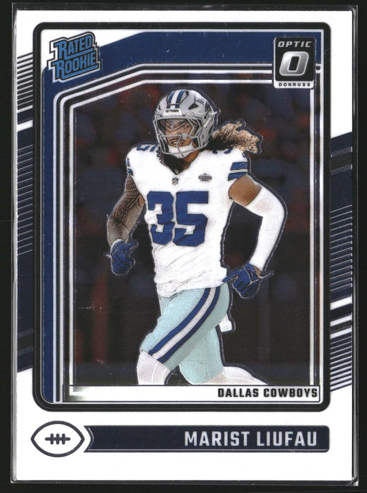Marist Liufau 2024 Donruss Optic 273 RC RC Dallas Cowboys