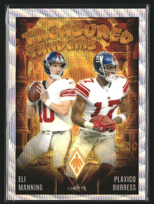 Eli Manning / Plaxico Burress 2024 Panini Phoenix TT-NYG Treasured Giants