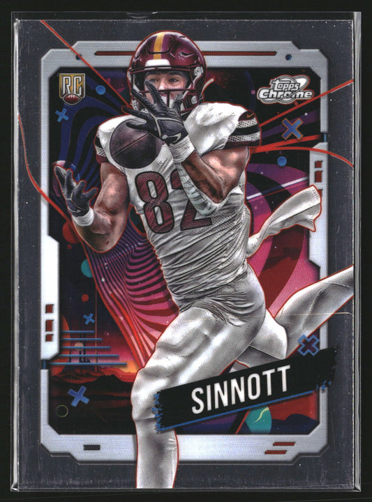 Ben Sinnott 2024 Topps Chrome Cosmic 199 RC RC Washington Commanders
