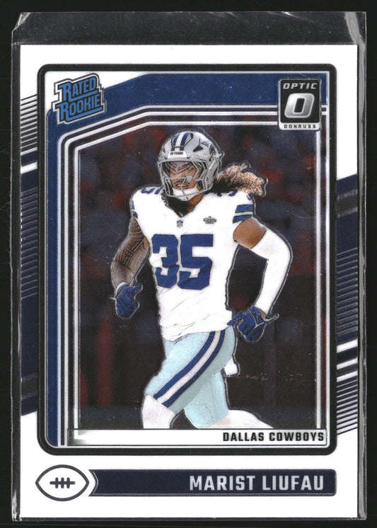 Marist Liufau 2024 Donruss Optic 273 RC RC Dallas Cowboys