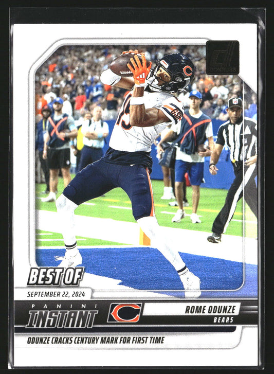 Rome Odunze 2025 Donruss INS-ROD Best of Instant Chicago Bears