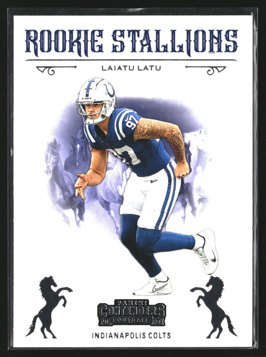 Laiatu Latu 2024 Panini Contenders 25 Rookie Stallions Indianapolis Colts
