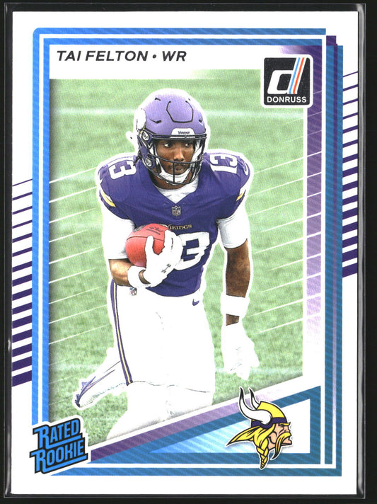 Tai Felton 2025 Donruss 331 RC RC Minnesota Vikings