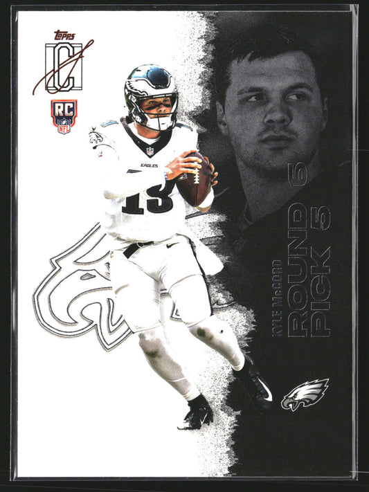 Kyle McCord 2025 Topps Signature Class 108 RC RC Philadelphia Eagles