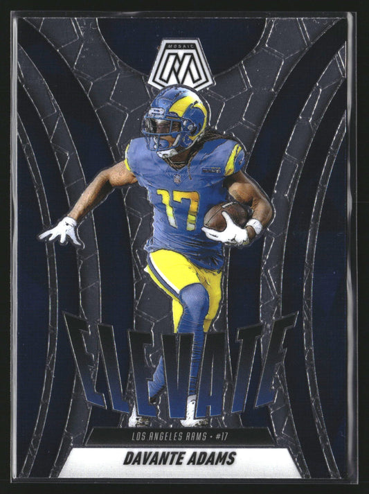 Davante Adams 2025 Panini Mosaic 17 Elevate Los Angeles Rams