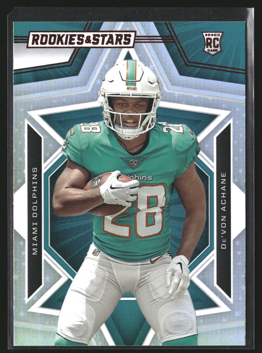 De'Von Achane 2023 Panini Rookies & Stars 132 RC RC Miami Dolphins
