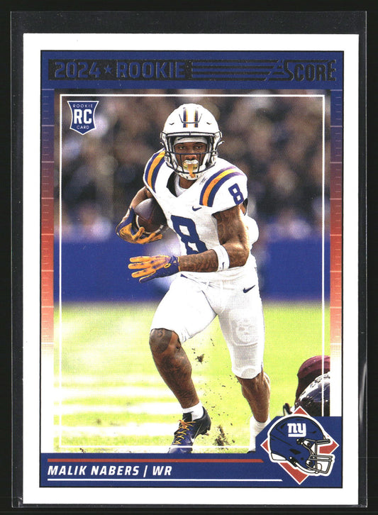Malik Nabers 2024 Score 306 RC RC New York Giants