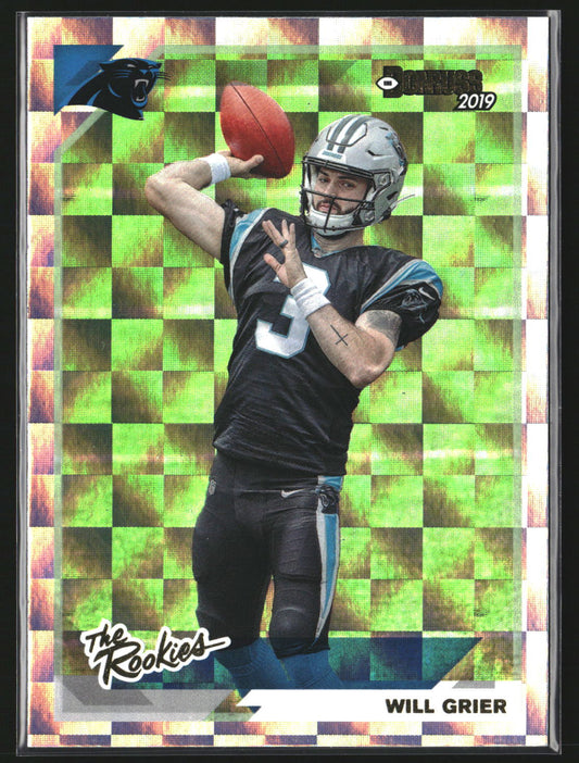 Will Grier 2019 Donruss TR-5 The Rookies Carolina Panthers
